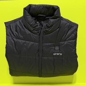 ORORO Men's Heated Vest Size Large Black - VEST ONLY - No Battery Pack / Charger